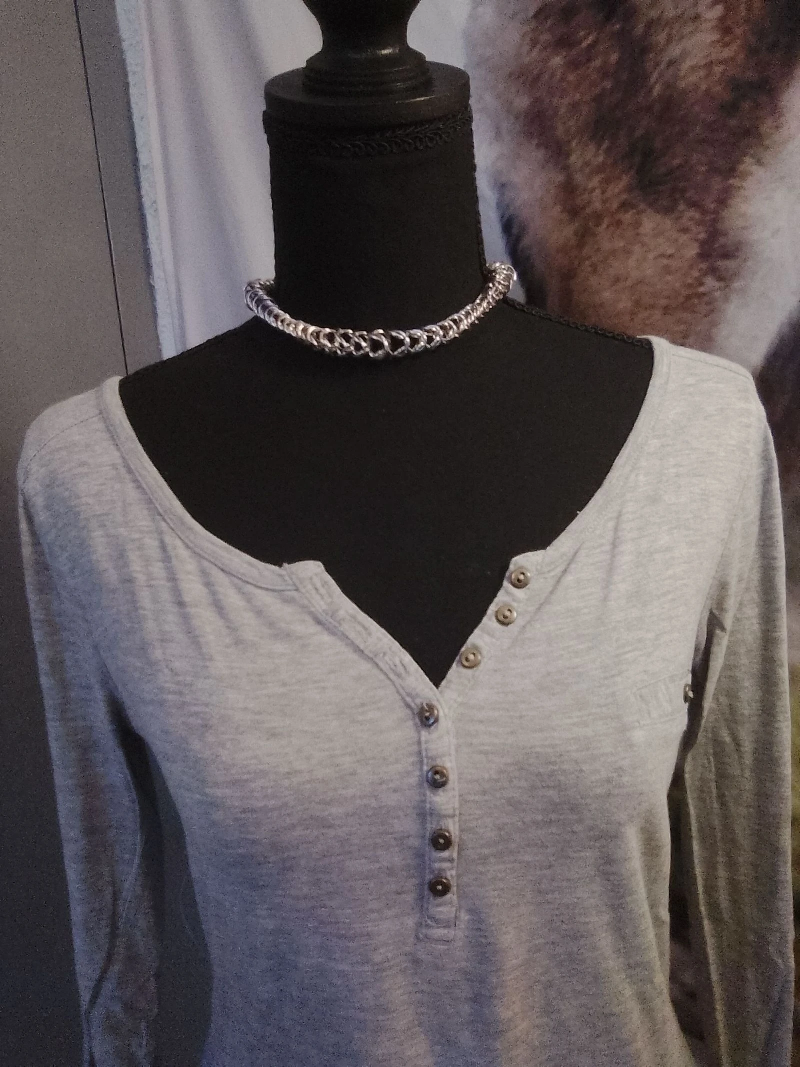 Uniseks Byzantijns chainmail choker collier 3 afnemende ontwerpen – photo 2